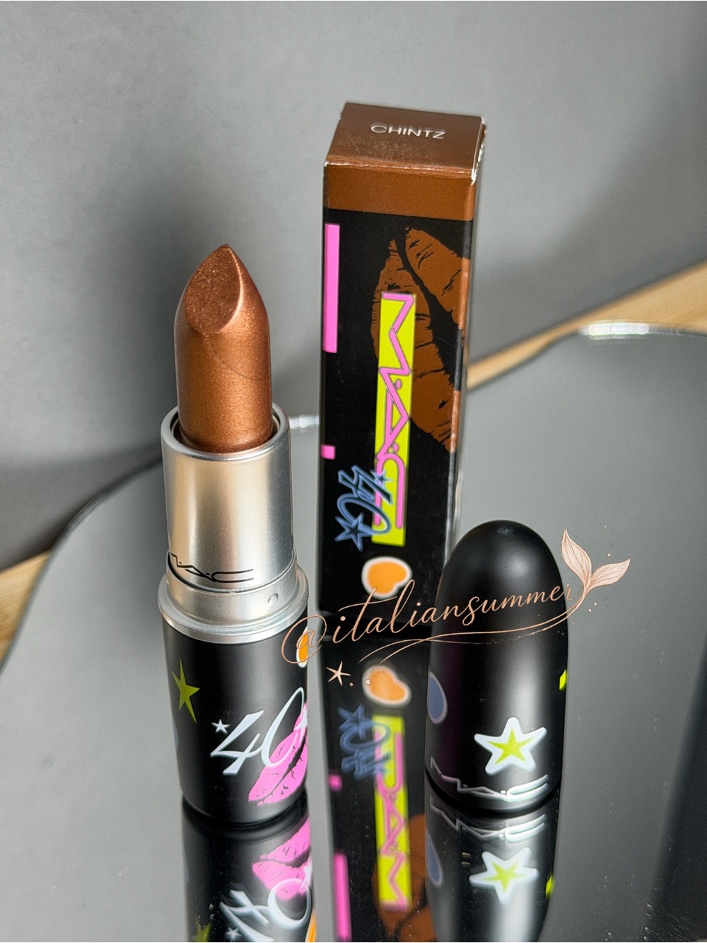 MAC Chintz Lipstick 40th Anniversary Limited Edition BNIB Rare Collectible